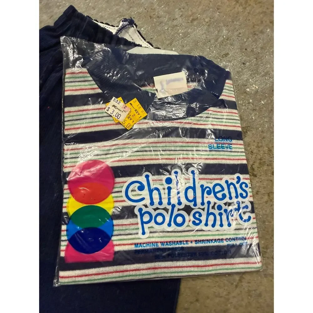 Pixie Playmates 3T Children's Polo Shirt NWT Vintage